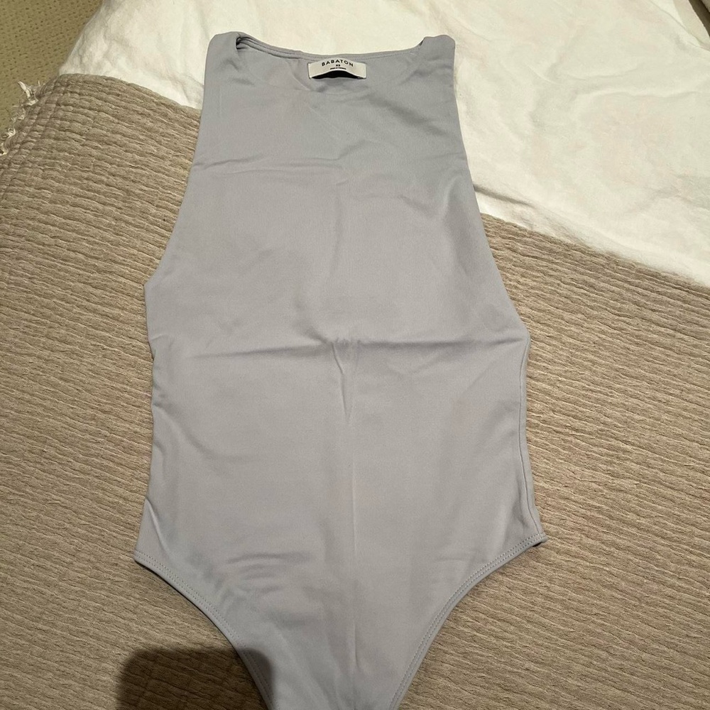 Babaton Grey/Blue bodysuit